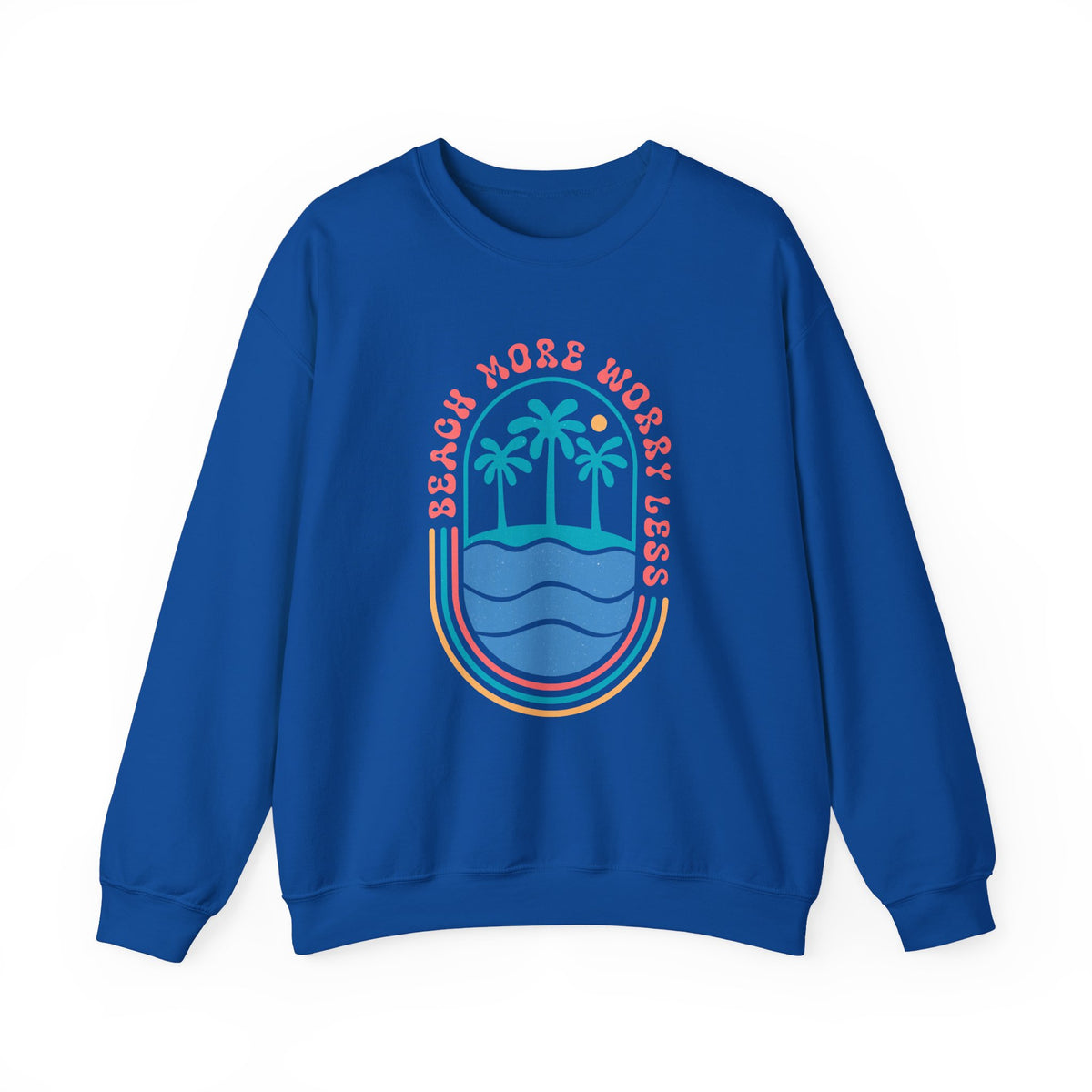Beach More Worry Less | Summer Boho | Crewneck