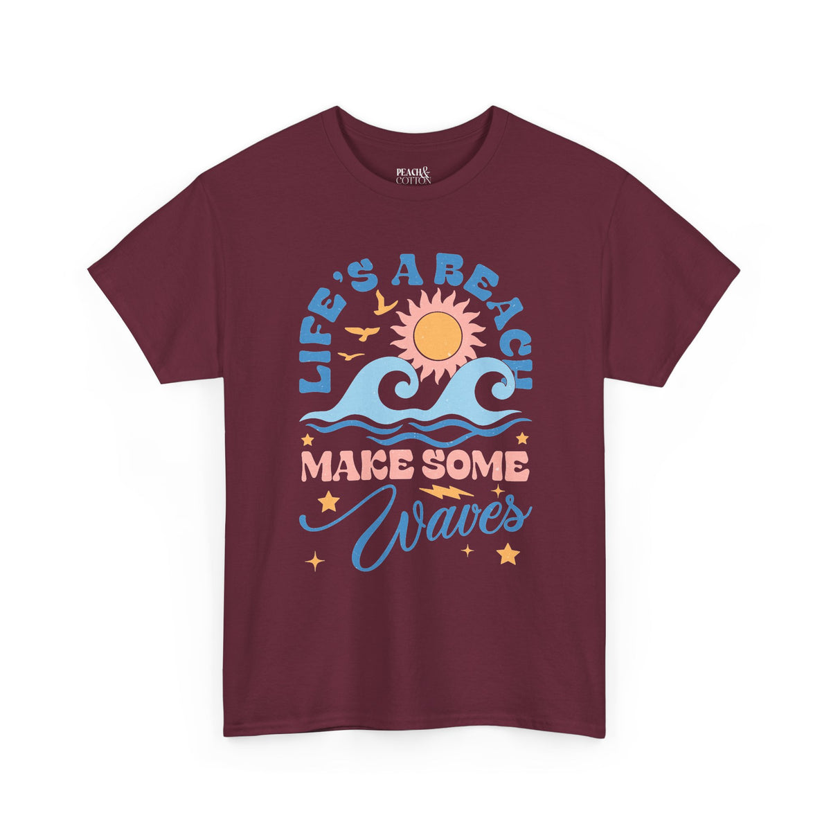 Life's A Beach, Make Some Waves | Summer Boho | T-Shirt