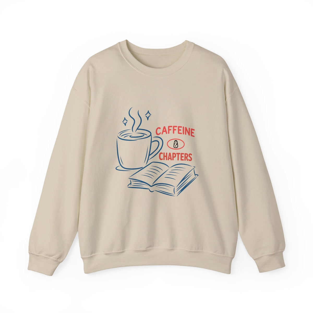 Caffeine & Chapters | Book Lover | Crewneck