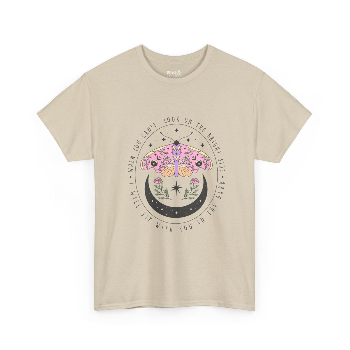 I Will Sit With You In The Dark | Moth Butterfly | Summer | T-Shirt