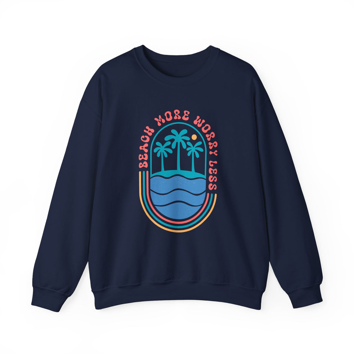 Beach More Worry Less | Summer Boho | Crewneck