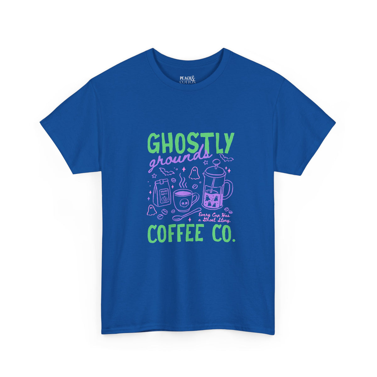 Ghostly Grounds Coffee Co. | Halloween Coffee | T-Shirt