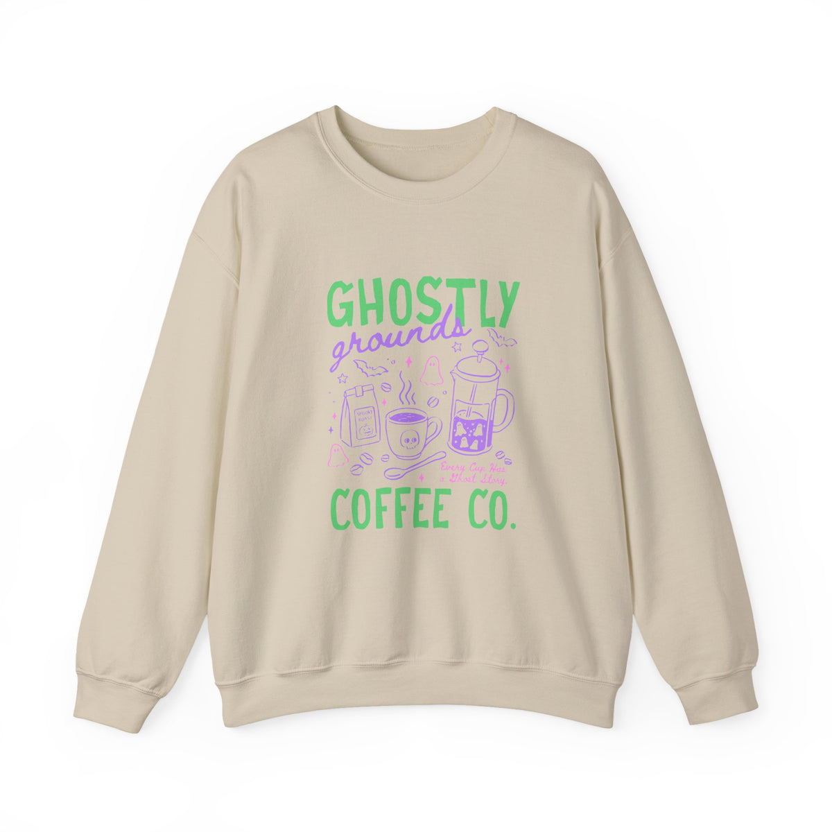 Ghostly Grounds Coffe Co. | Halloween Coffee | Crewneck