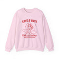 Save A Wave Ride A Cowboy | Salty Cowgirl | Summer | Crewneck