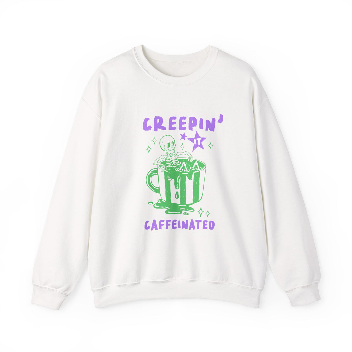 Creepin' It Caffeinated | Halloween Coffee | Crewneck