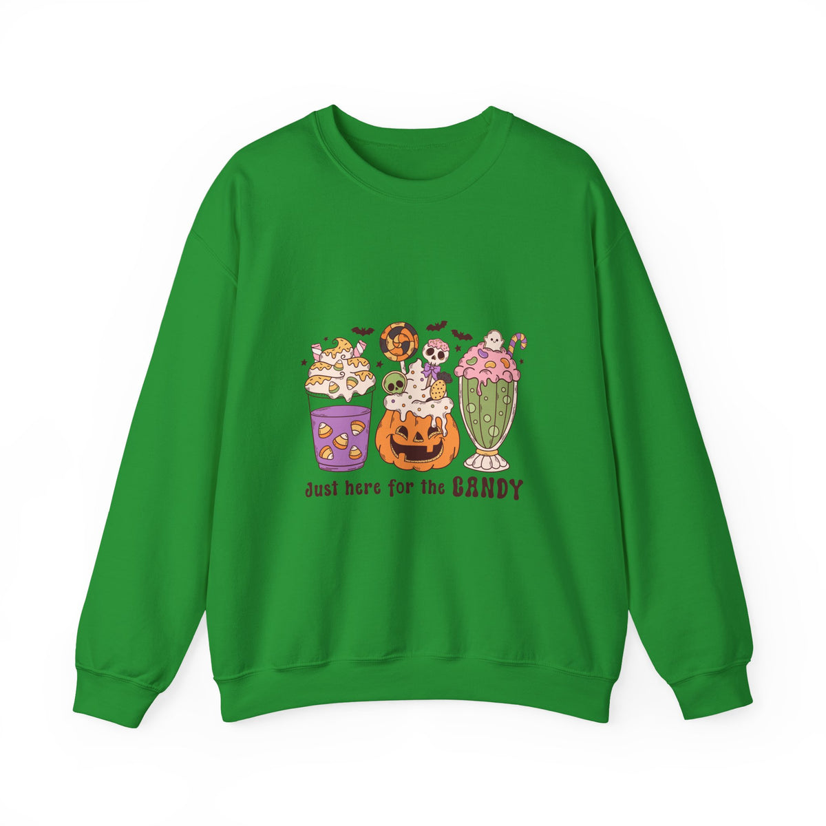 Just Here For The Candy | Halloween | Crewneck