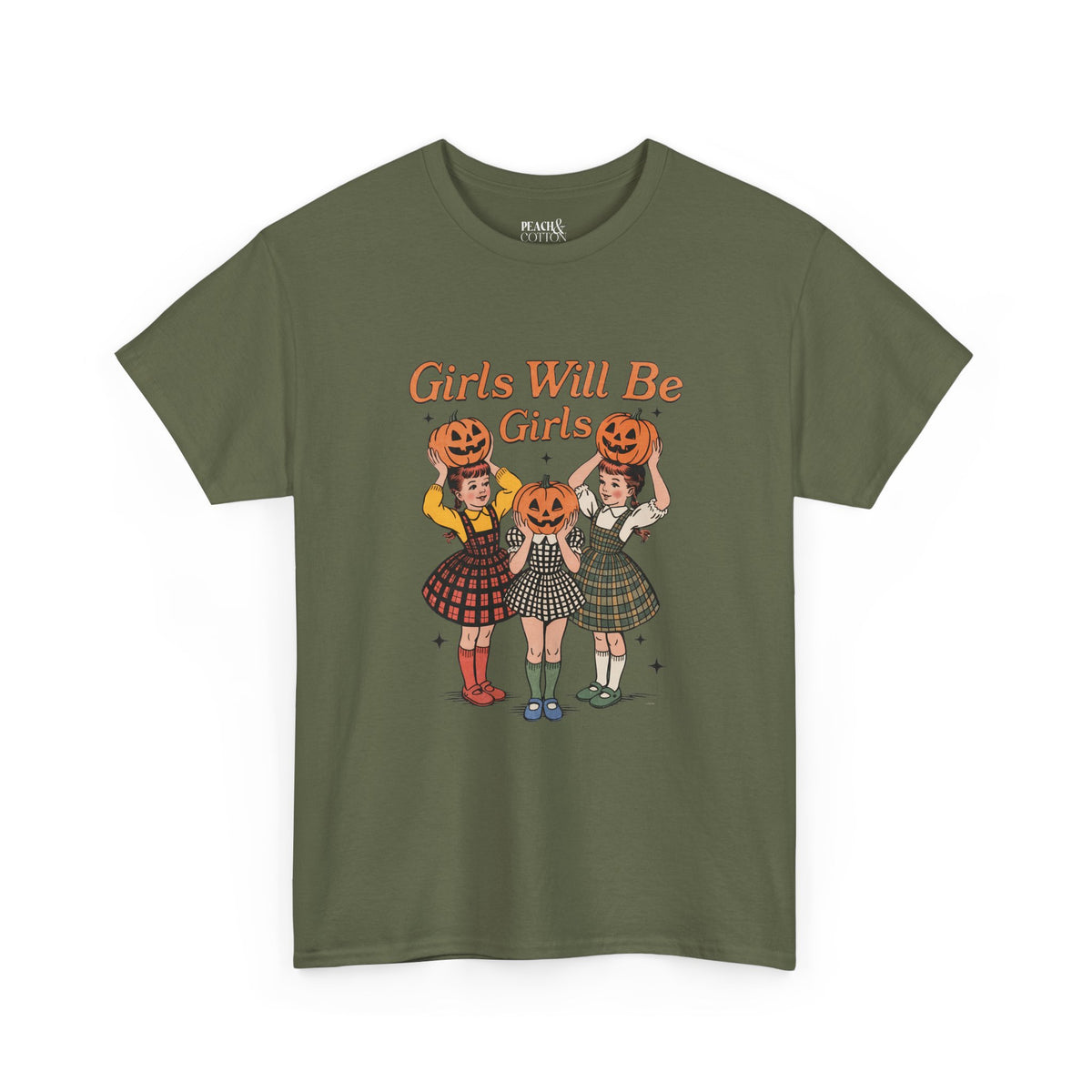 Girls Will Be Girls | Pumpkin | Halloween | T-Shirt