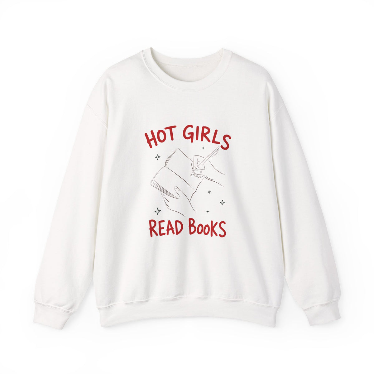 Hot Girls Read Books | Book Lover | Crewneck