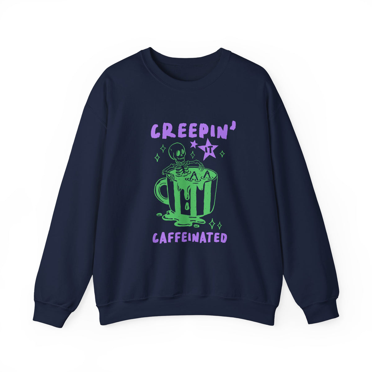 Creepin' It Caffeinated | Halloween Coffee | Crewneck