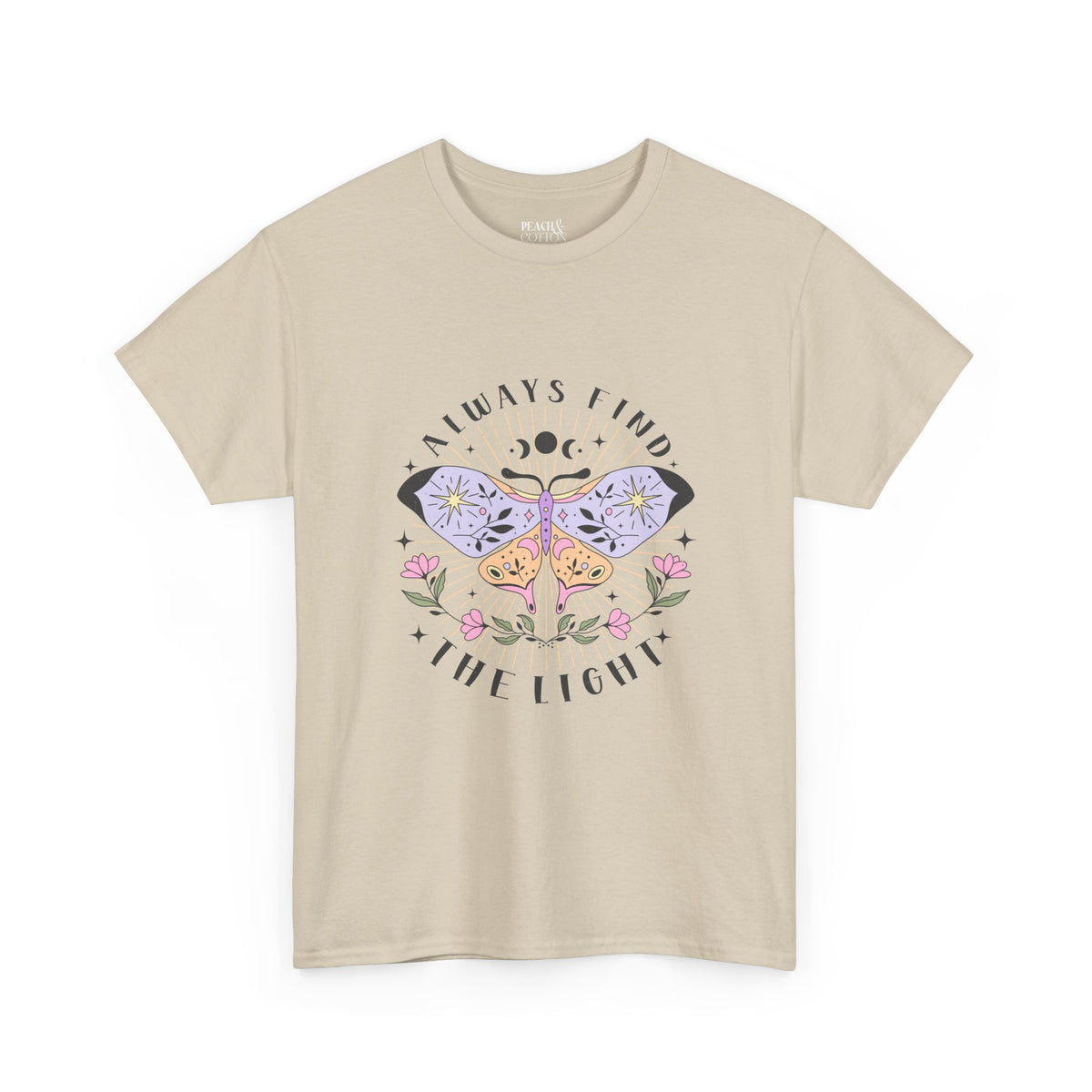 Always Find The Light | Moth Butterfly | Summer | T-Shirt