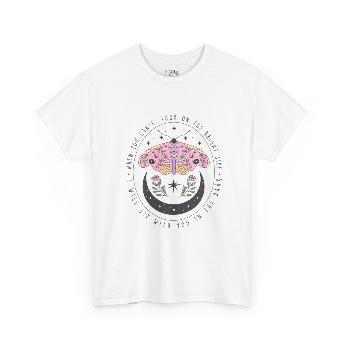 I Will Sit With You In The Dark | Moth Butterfly | Summer | T-Shirt