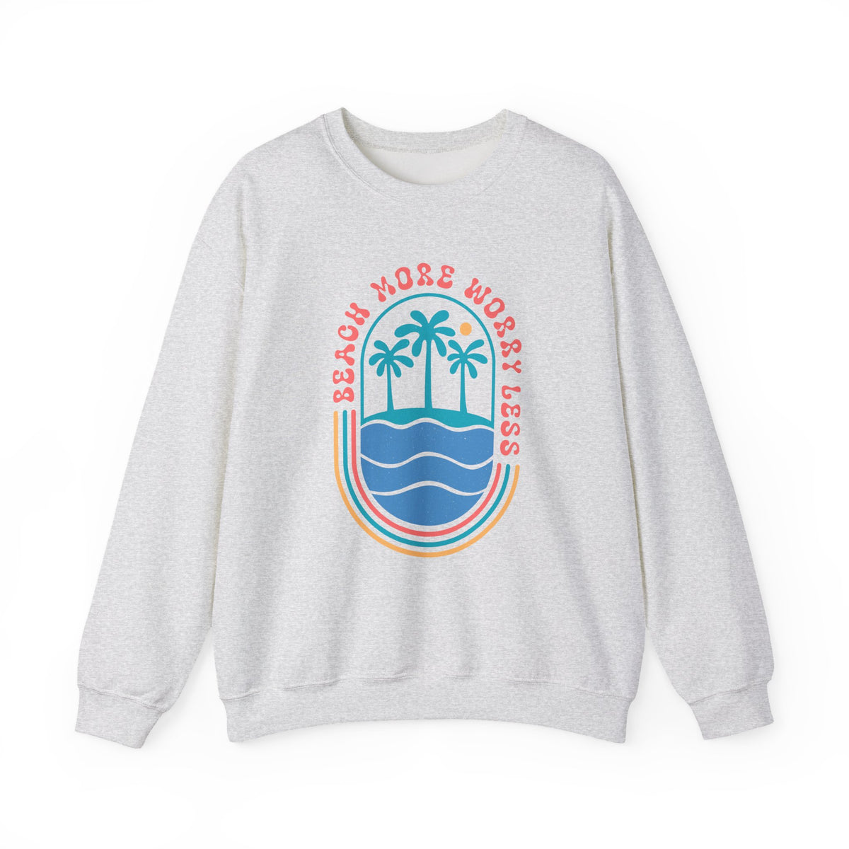 Beach More Worry Less | Summer Boho | Crewneck
