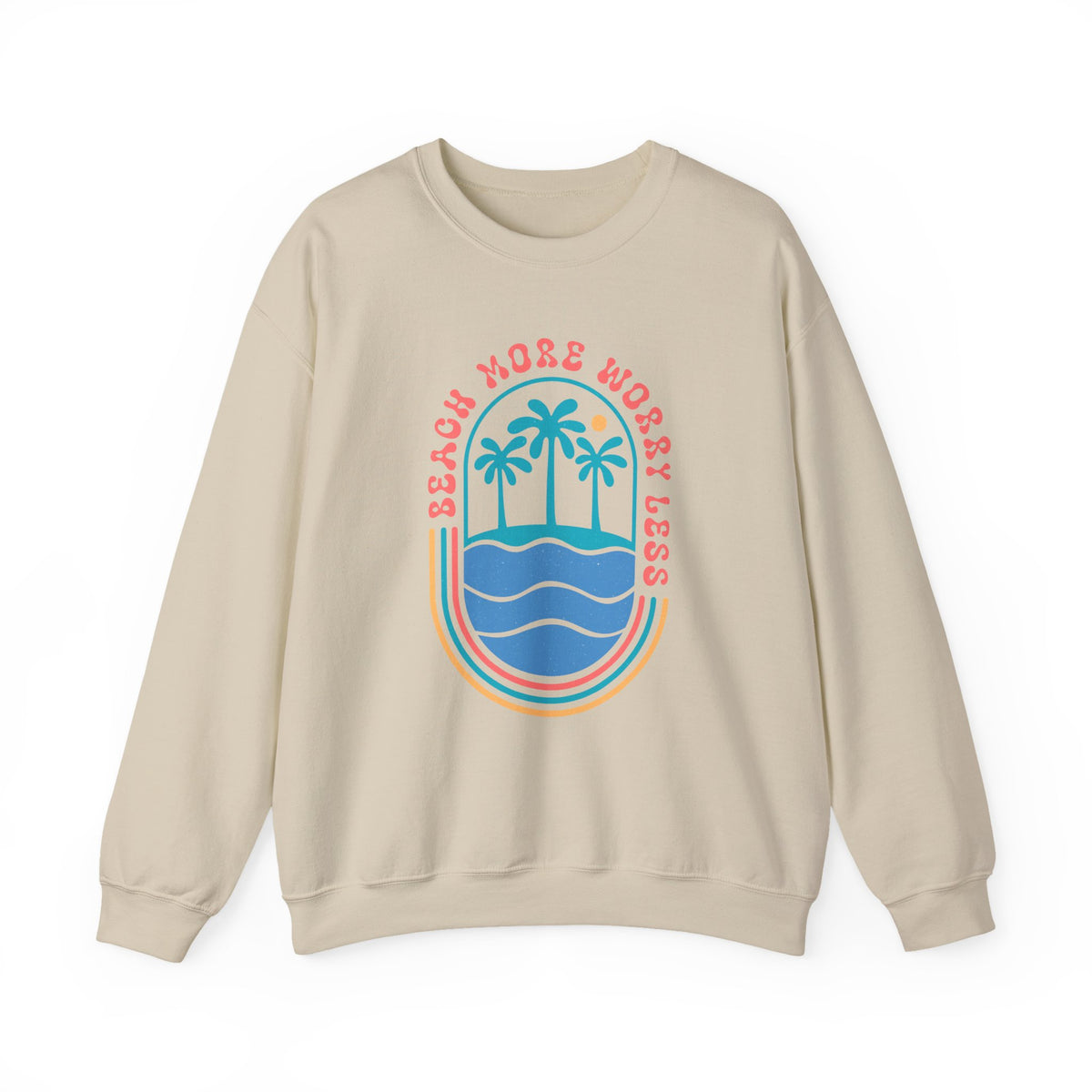 Beach More Worry Less | Summer Boho | Crewneck