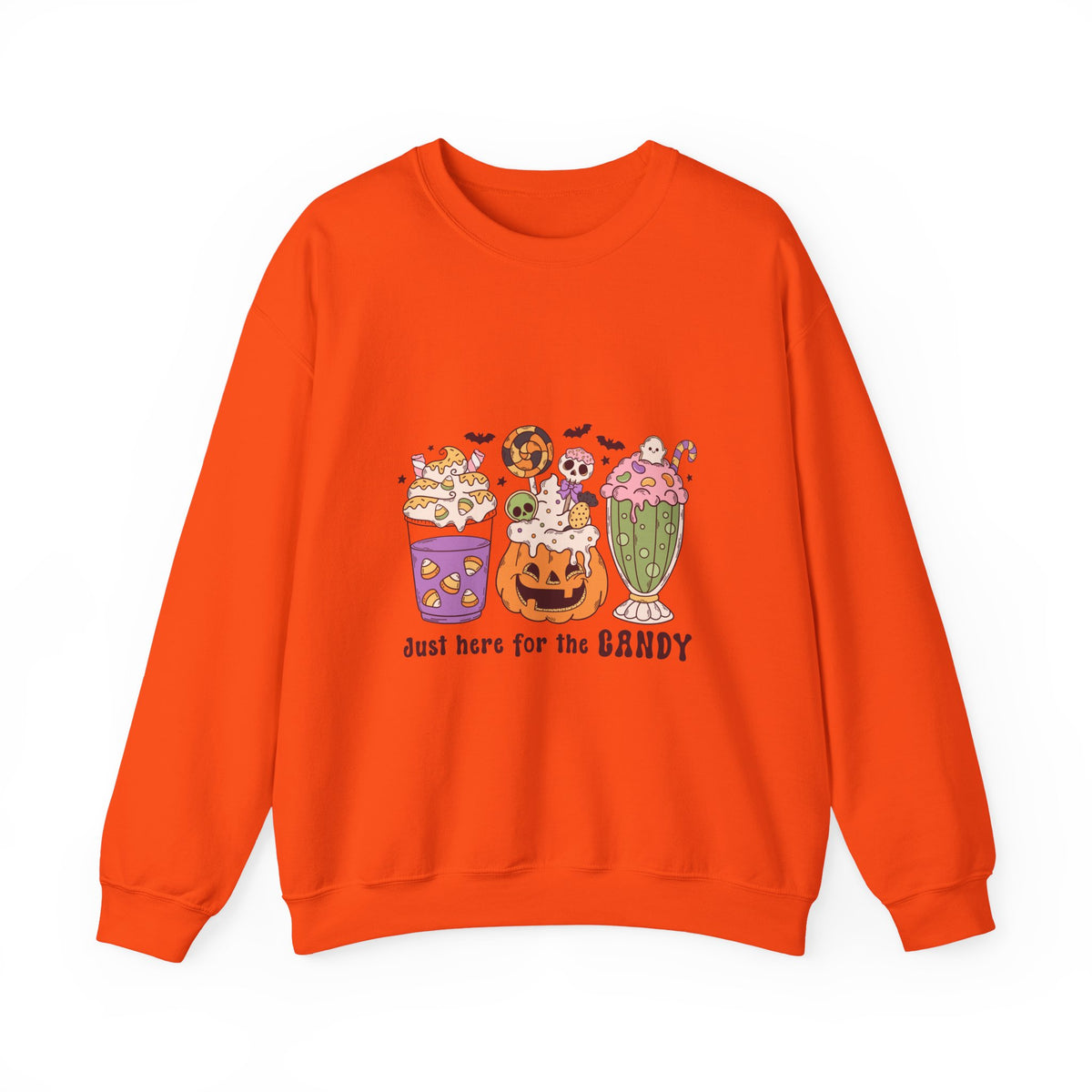 Just Here For The Candy | Halloween | Crewneck