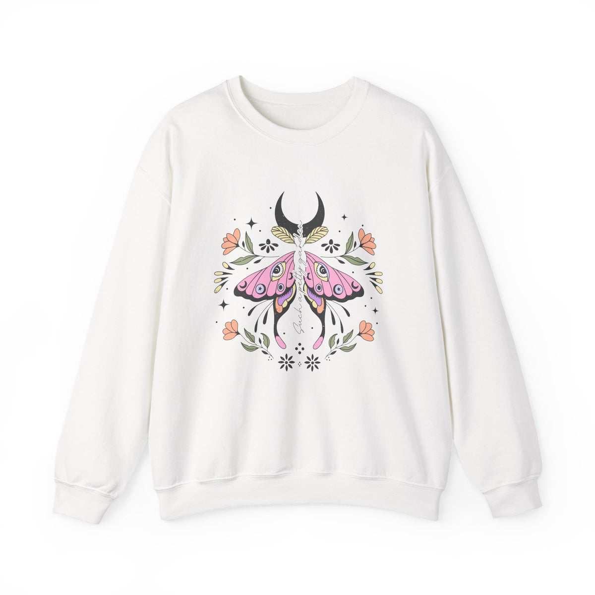 Pretty Garden | Moth Buttefly | Summer | Crewneck