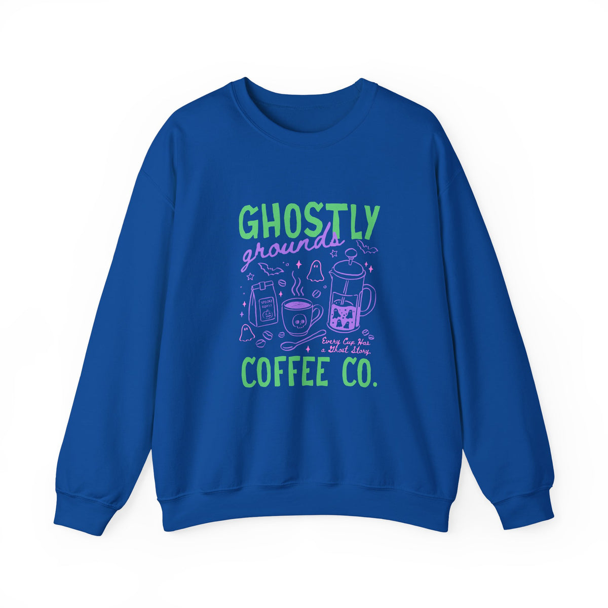 Ghostly Grounds Coffe Co. | Halloween Coffee | Crewneck