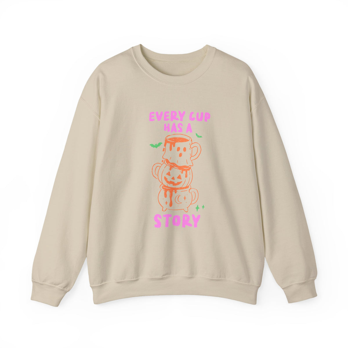 Every Cup Has A Story | Halloween Coffee | Crewneck