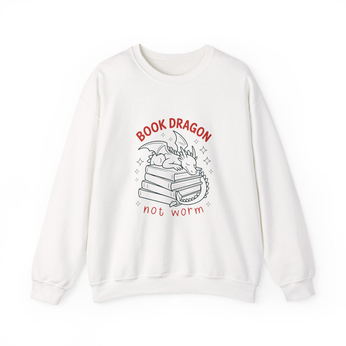Book Dragon Not Worm | Book Lover | Crewneck