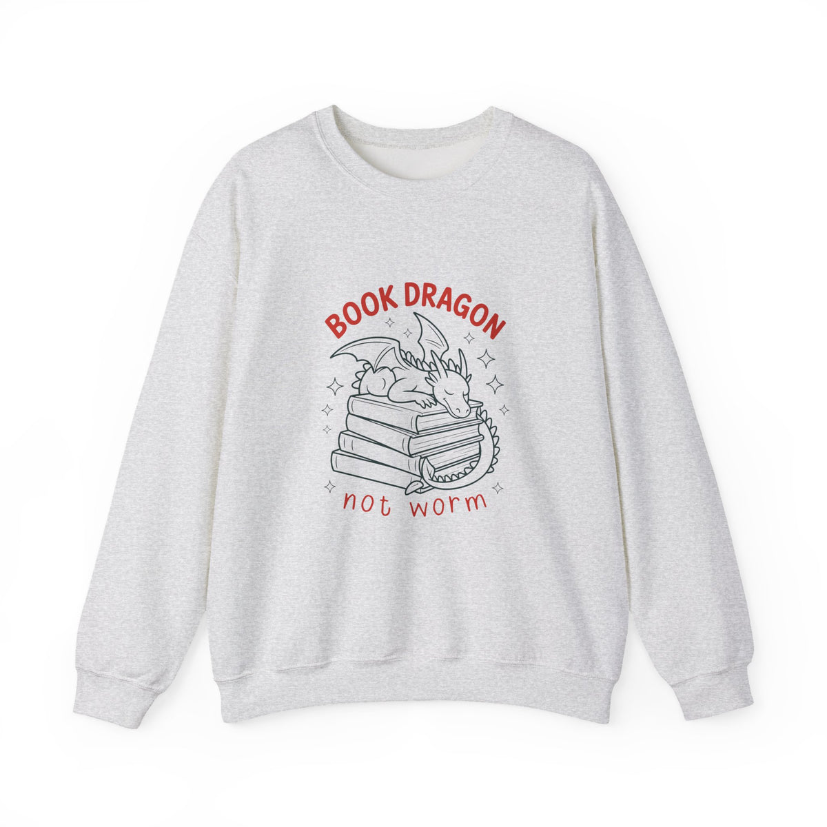 Book Dragon Not Worm | Book Lover | Crewneck