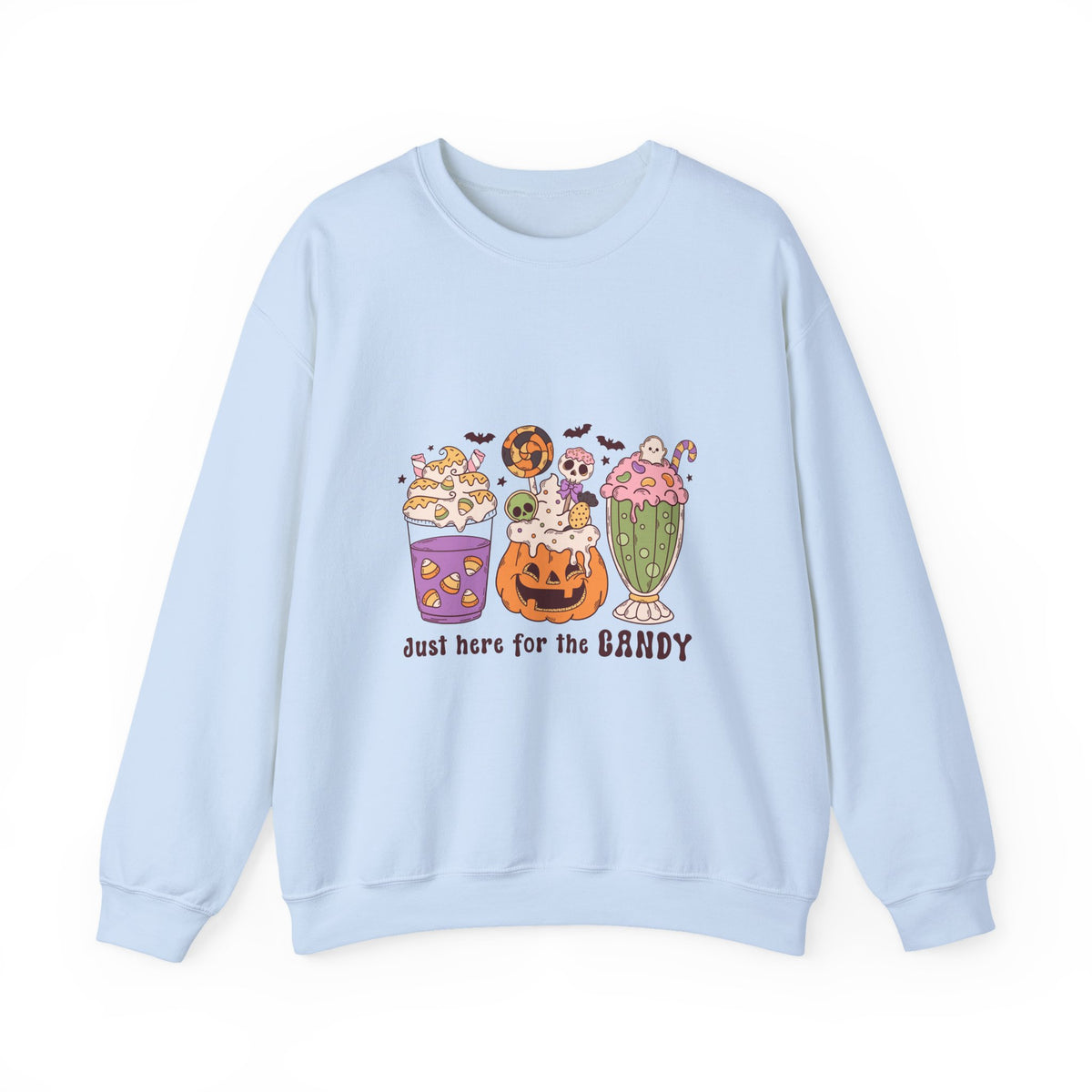 Just Here For The Candy | Halloween | Crewneck