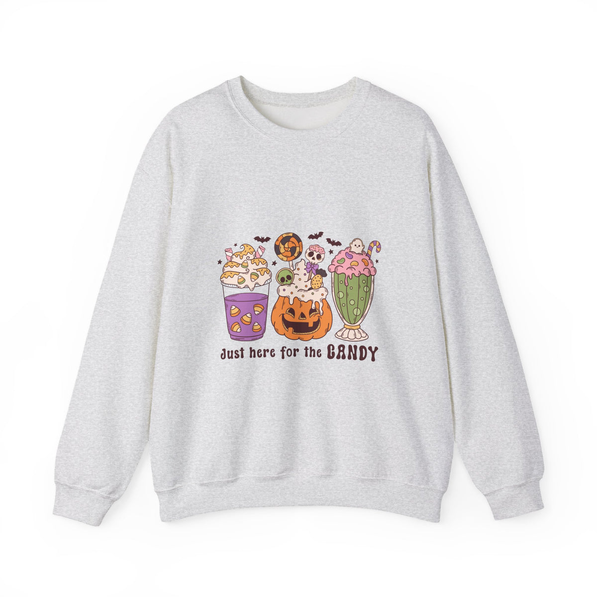 Just Here For The Candy | Halloween | Crewneck