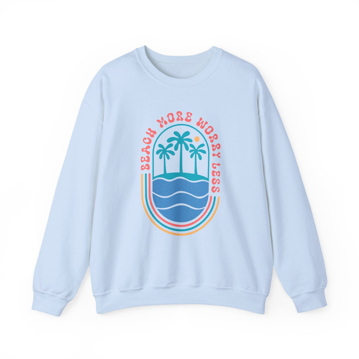 Beach More Worry Less | Summer Boho | Crewneck