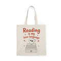 Reading Is My Love Language | Book Lover | Tote Bag